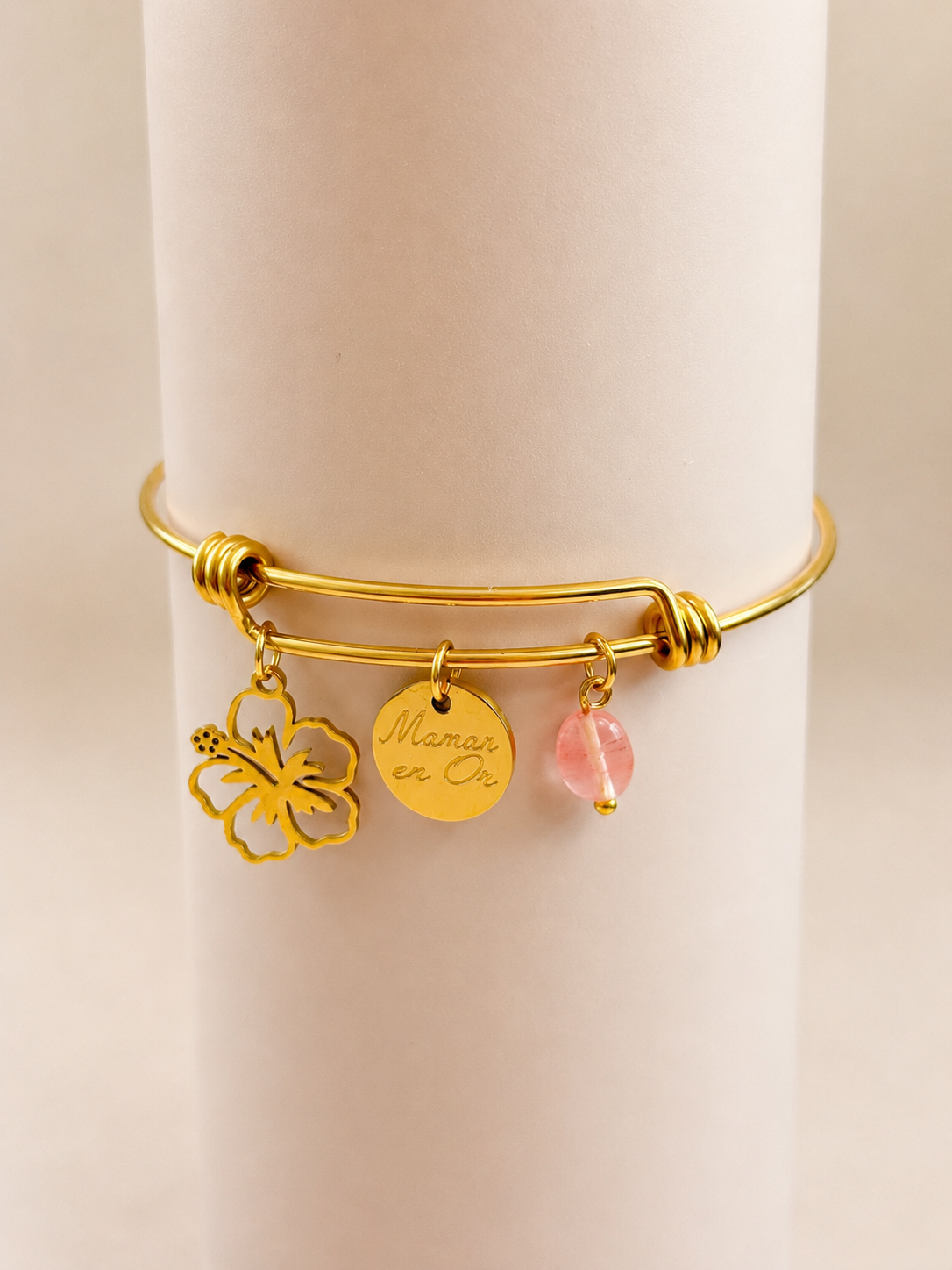 Bracelet jonc gravé femme Carmen