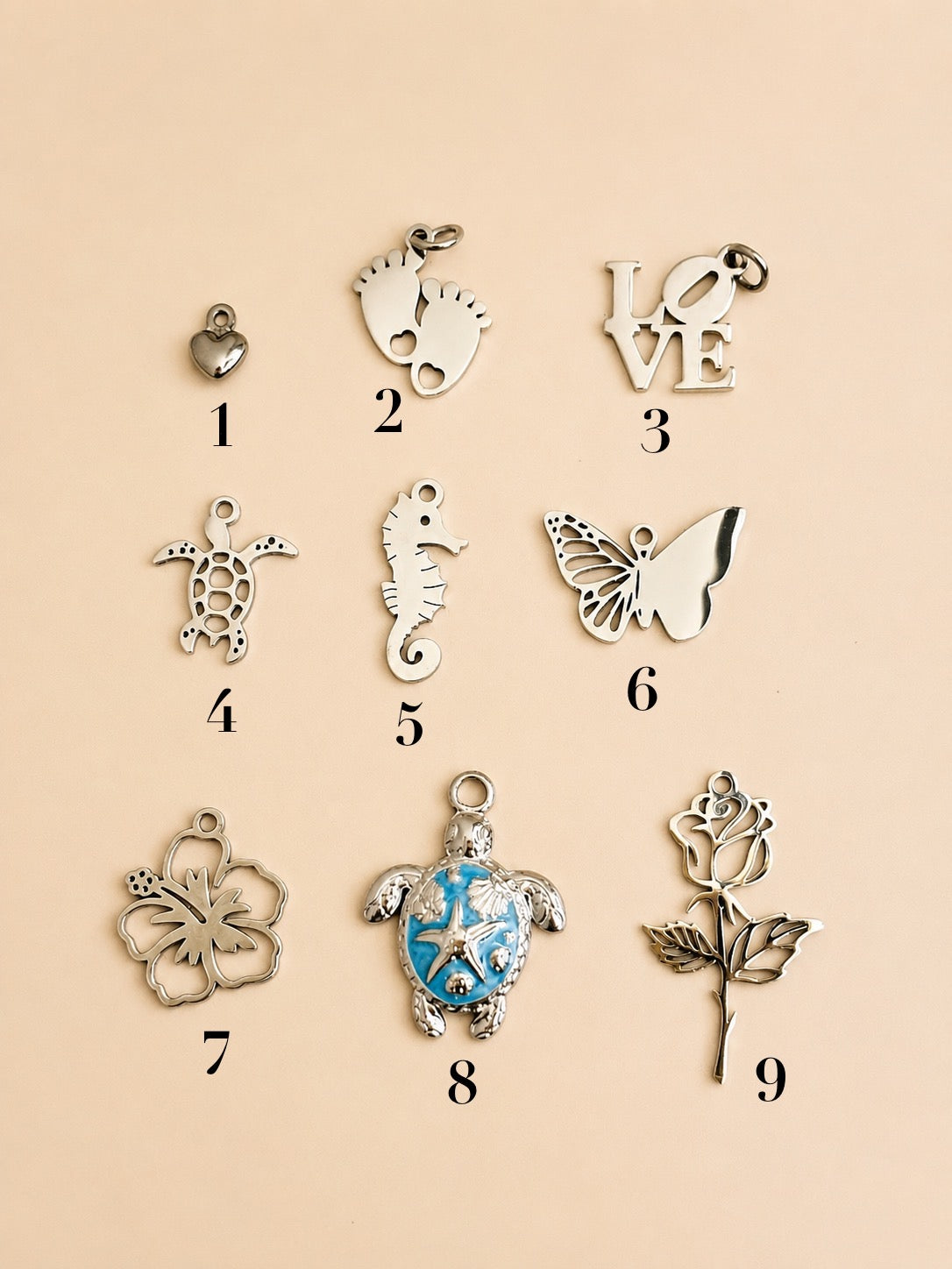 Charms personnalisables pour bijoux