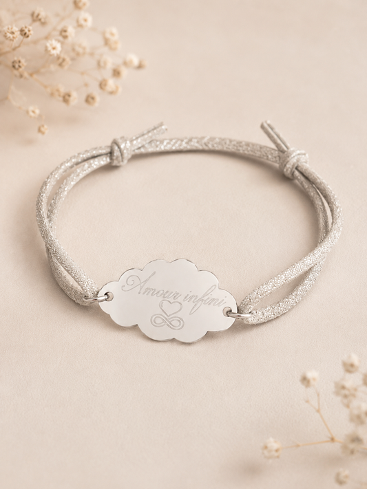 Bracelet personnalisé femme en daim - Anna