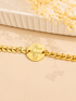     Bracelet gravé femme acier inoxydable doré