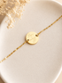 Bracelet personnalisé femme Camille à chaîne diamantée.