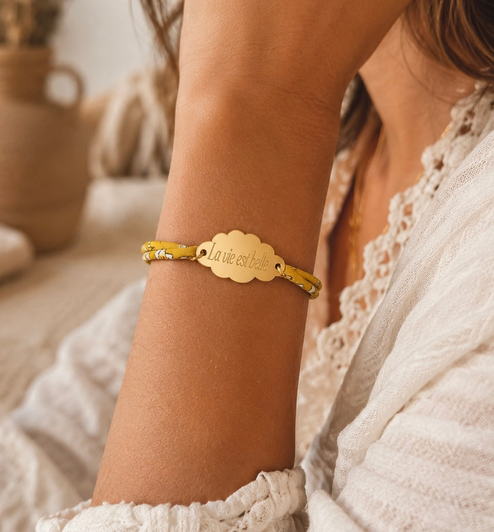 Bracelet Gravéa Paris Liberty personnalisé.
