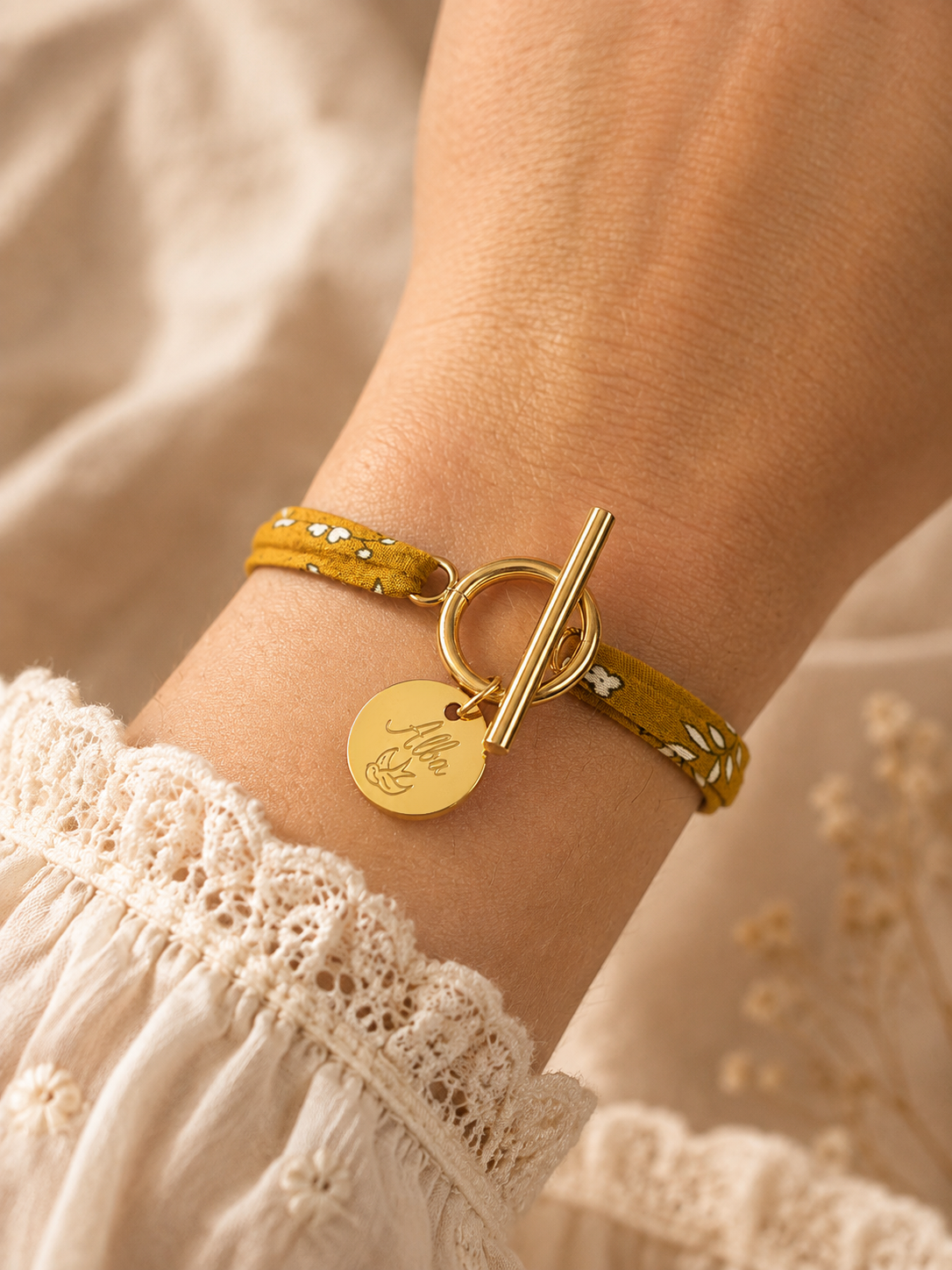 Bracelet Liberty personnalisé avec fermoir OT.