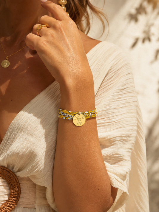 Bracelet Liberty personnalisé femme 3 tours – Joy