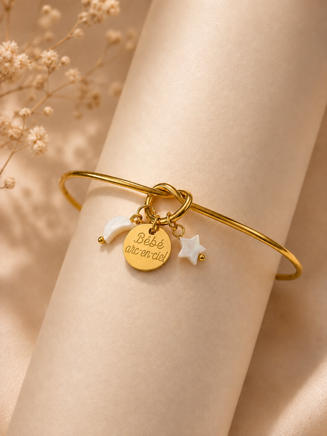 Bracelet jonc personnalisé femme Calie.