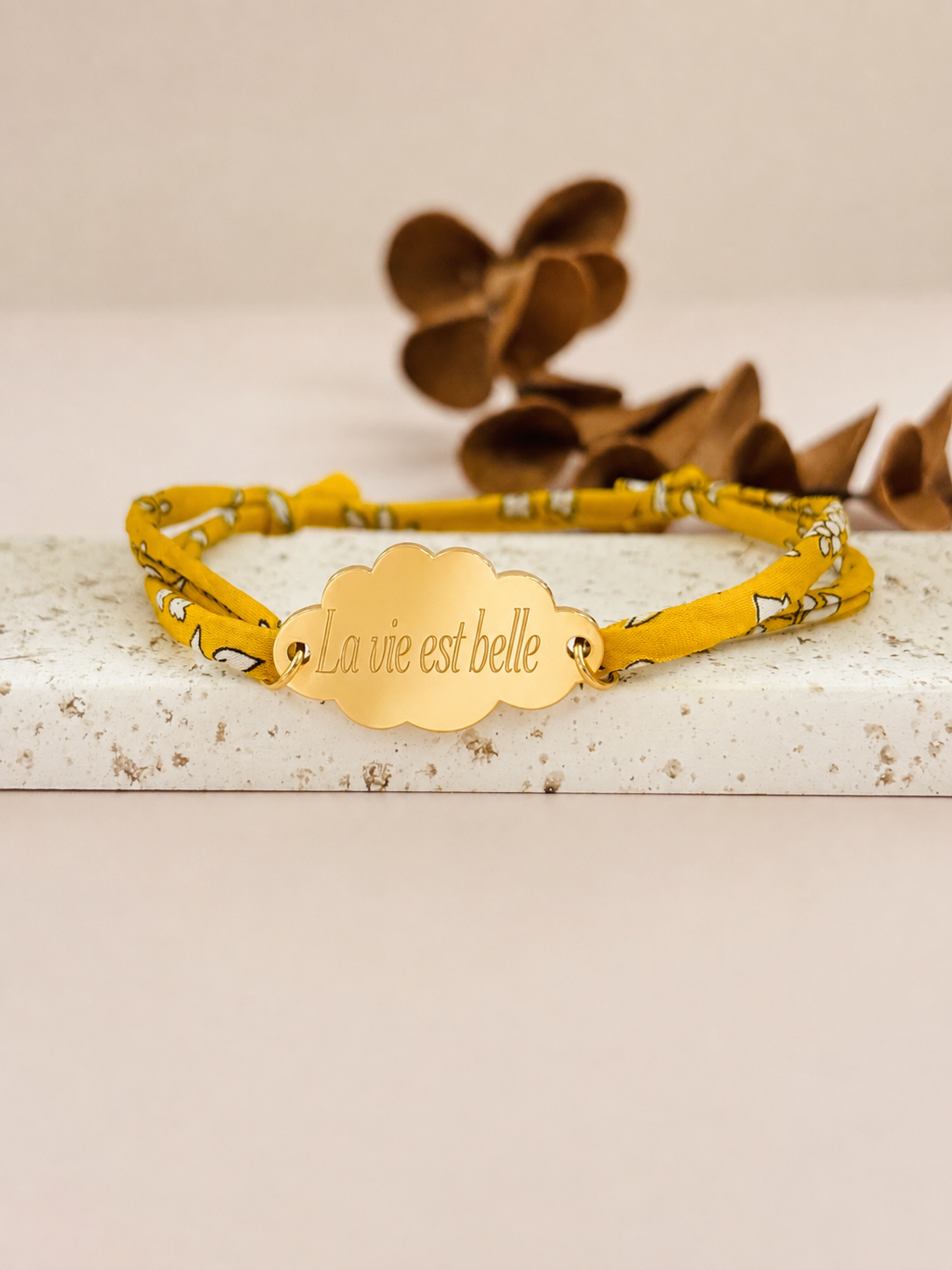 Bracelet Liberty gravé femme Angie.